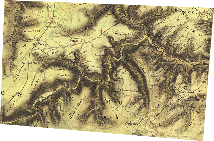 Historische Karte 1801 - 1828 